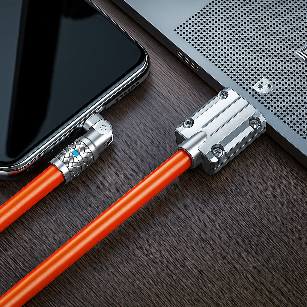 Cable de carga giratorio de 180°: alta velocidad, resistencia y durabilidad