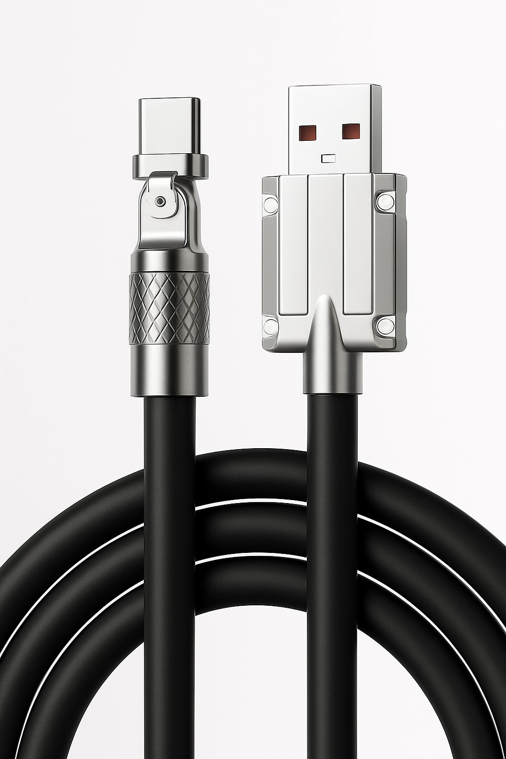 Cable de carga giratorio de 180°: alta velocidad, resistencia y durabilidad