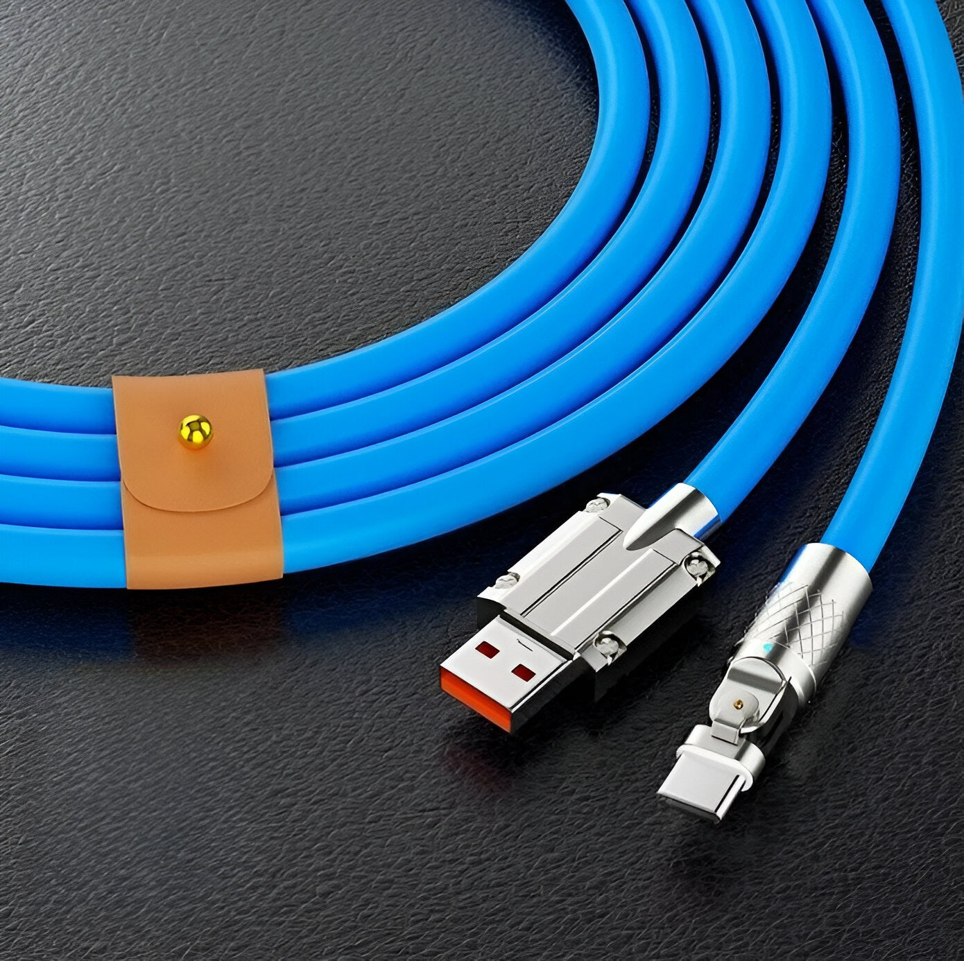 Cable de carga giratorio de 180°: alta velocidad, resistencia y durabilidad