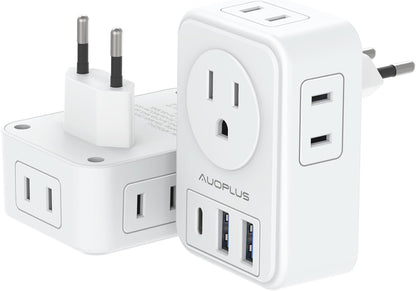 Adaptador De Enchufe De Viaje Europeo Adaptador De Enchufe Internacional Con 3